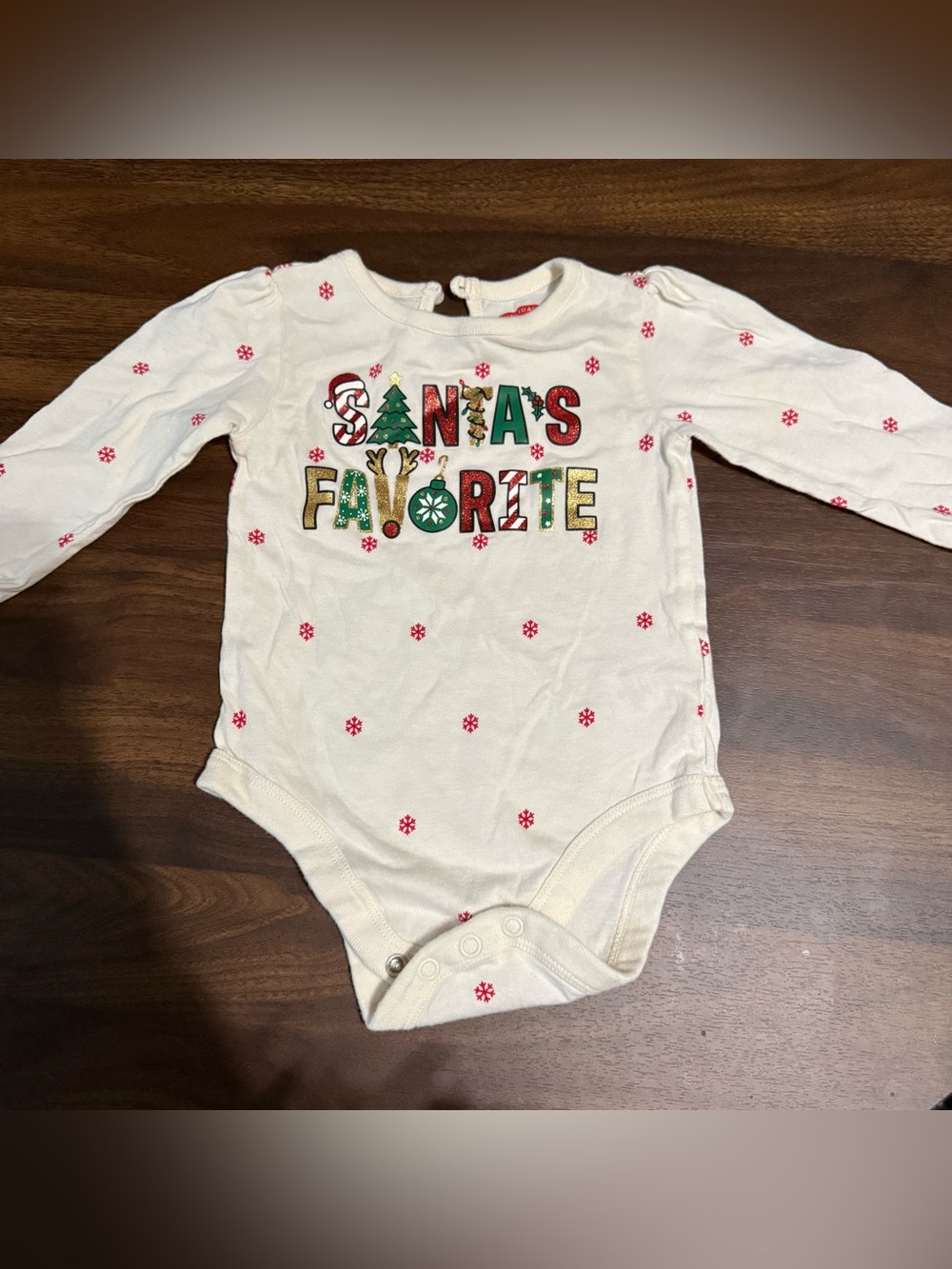 ✨3/$6✨ Baby girl Christmas onesie